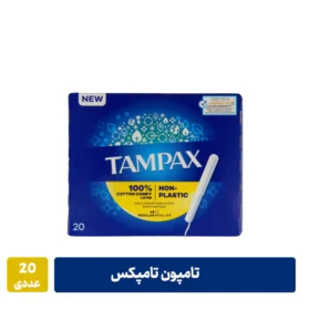 تامپون تامپکس 20 عددی سایز Regular با جذب متوسط و اپلیکاتور نرم